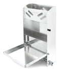 Aluminum Small Work Station For Enclosed Trailer Or Garage With 12X12 Fold Down Table Durable Build DIY Friendly Install Double Shelves For Oil Bottles And Aerosols Plus Spring Loaded Paper Towel Rack And Light Duty Work Surface