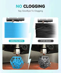 Comparison of High Speed PLA Meta Filament for 3D Printing with neat layers vs other brand clogging issues