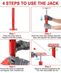Step-by-step guide for using Heavy Duty Steel Crawl Space Jacks 4 Pack Adjustable Leveling Posts 19 To 36 Inches.