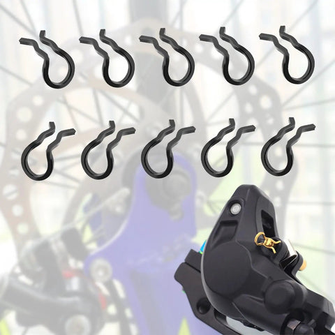 Rock Solid Stainless Steel 1Cm Bike Brake Pad Caliper Repair Kit With Spring Clips And Disc Brake Bolt Pins For Smooth Stopping Power black clips and caliper