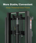 Top Shelf 98 Inch Max Lifting Height Full Electric Walkie Stacker With Straddle Legs featuring a thickened door frame for stability.