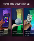 61 Inch Smart Floor Lamp With RGB Color Changing Light Voice Control For Alexa And Google Home 2 4GHz WiFi setup options.