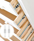 Full Extension Drawer Slides 2 Pack With Detachable Quick Release Latches For Tool Free Assembly in kitchen cabinet