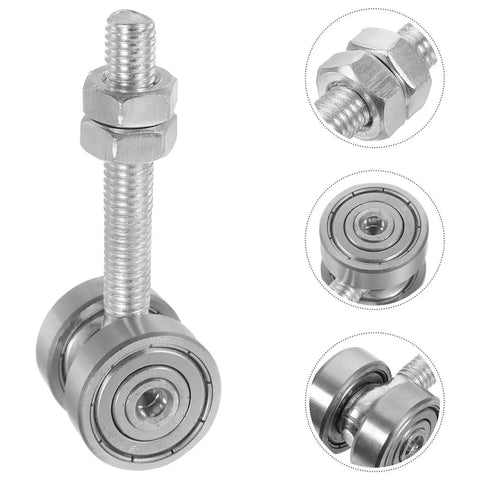 Smooth As Butter Double Bearing Sliding Door Pulley Roller Assembly With Cable Trolley System for installation support.