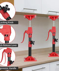 Amazon Cabinet Jacks (2-pack) red adjustable third-hand supports for upper cabinets, 11.8–23.5 in, 78 lb capacity