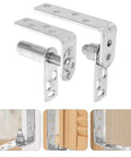 Heavy Duty Swinging Door Hardware for Cabinets and Bar Counters, Self Closing Stainless Steel Hinges With Sturdy Pivot Mechanism