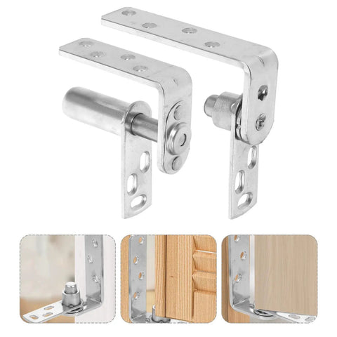 Heavy Duty Swinging Door Hardware for Cabinets and Bar Counters, Self Closing Stainless Steel Hinges With Sturdy Pivot Mechanism