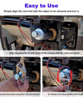Universal RV water heater pressure relief valve remover attached to the valve with a 7/8 inch wrench, installation steps