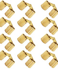 Image of Hidden Brass Barrel Hinges 12 Pack 10mm Concealed Cabinet Hinge Set With 180 Degree Opening, perfect for various projects.
