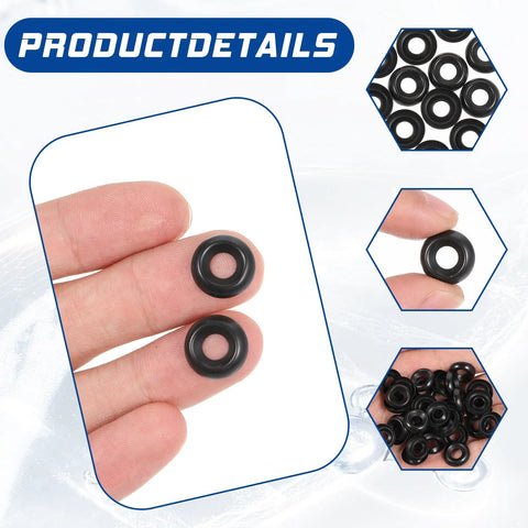 Front view of black stainless steel cup washers #8 countersunk finish; 200 pcs