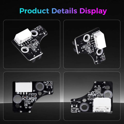 K2 Pro And K2 Plus Filament Detection Board For 3D Printers, Photoelectric Filament Break Sensor Replacement, Runout Sensor That Saves Filament, Compatible With K2 K2 Pro And K2 Plus Models, Easy Direct Install Part, black PCB with white connector