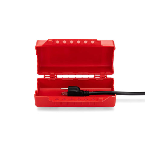 Go To Universal Lockout Device For Forklift, Gas Cylinder, And Electrical Plugs Recycled Plastic OSHA 1910.147 Compliant in red