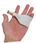 Supvox Industrial Aluminum Blow Dryer Nozzle With Precision Airflow Concentrator Attachment held in hand, showcasing durable design.