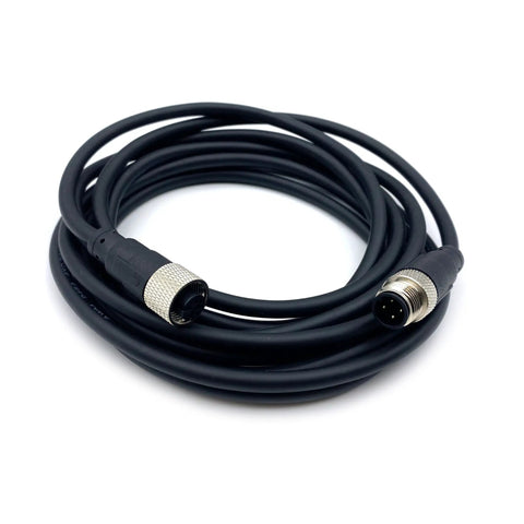 Industrial M12 4-Pin A-Code Straight Male To Female Connector Cable 1 Meter PVC AWG22 250V 4A Plug And Play For Sensors And Automation Gear