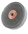 Denim Buffing Wheel For Bench Grinder And Die Grinder, Six Inch By One Inch Thick With Half Inch Arbor, Denim Cloth Buff Wheel