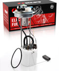 Fuel Pump Assembly For 2014 2015 2016 2017 2018 Chevy Silverado 1500 And GMC Sierra 1500 With 4.3L V6 5.3L V8 Or 6.2L V8 Engines Replace OE 13513407 13582491 E412 SP6714M product view with packaging