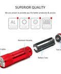 4 Pack Aluminum LED Flashlights Set With AAA Batteries Included And Pre Installed Built Tough For Camping And Hiking Super Bright 6 LED