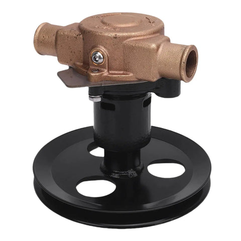Upgrade Your Marine Engine Performance With This Heavy Duty Sea Brass Metal Alloy V Belt Pulley Impeller Kit That Fits Sherwood G20 G21 And 302 351 Models Featuring One Inch Inlet Outlet For A Direct Reliable Swap. Sea brass marine impeller kit, 1 inch inlet outlet, black pulley base