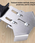 Heavy Duty Stainless Steel Right Angle Clamp With Quick Fix Press Handle for 90 Degree Woodworking, metal plate close-up