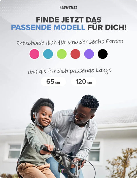 Parent and child selecting colorful Kids Bike Lock Cable With 5 Digit Resettable Code for bikes, scooters, trailers, and strollers.