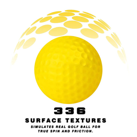 Yellow Practice Foam Golf Balls 16 Or 32 Pack With Limited Flight And True Spin For Real Feel Training Balls, 336 surface textures