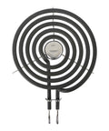 Replacement Range Top Surface Burner Kit For GE And Hotpoint, 6-inch WB30M1 element, heating coil close-up view