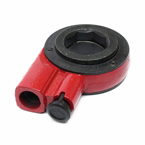 Ratcheting Pipe Threader Kit For Standard Galvanized And PP-R Pipes, red die head attachment for handheld threader.