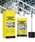 Slick Dishwasher Rack Repair Coating 30 Ml White Touch Up Paint, bottle with applicator for rust prevention on dishwasher racks.