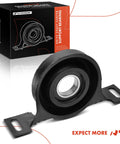 Front view of Beefy BMW Drive Shaft Center Support Carrier Bearing For 318i 318is 318ti 328is 540i Z3 1991 To 2003 Fits 1.8L 1.9L 2.5L 2.8L 3.0L 4.4L Engines Durable Replacement Part with black rubber casing.