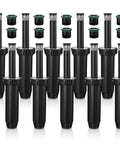 Straight Fire 4 Inch Pop Up Sprinkler Heads 10 Pack Includes 5 Replacement Nozzles for Yard and Landscape Adjustable Spray