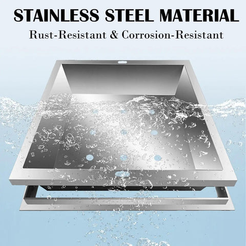Hidden Street Ready Stainless Steel Manhole Covers For Lawn And Green Belts 12 To 40 Inches with water resistance