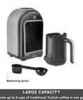 Boss-Grade Turkish Coffee Maker For Five Cups With Ember Mode And Automatic Temperature Control, Overflow Protection
