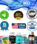 Assorted supplements including DHEA, Grape Seed, Vertigo, Stone Breaker, and more with plant-based and USA company certifications.