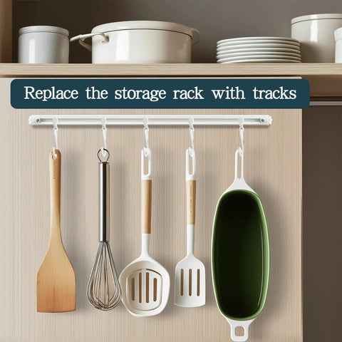 Stick On Curtain Track No Drill Install On Smooth Ceiling Or Wall Easy Peel And Stick Mount For Closets Windows Doors Frames Renters Friendly 1.44m 4.72ft All Purpose Multi Scenario Use hanging kitchen utensils on a wall