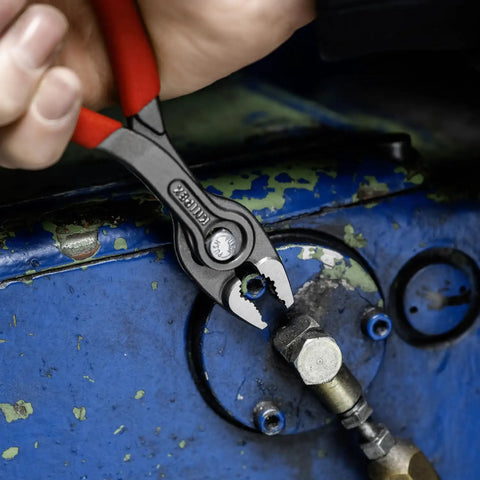 TwinGrip Pliers 6 Inch With Front And Side Gripping For Stripped Screws used on hex fastener in workshop setting