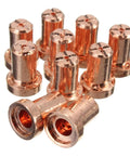 Premium Plasma Cutter Consumables Kit For PT-31 And PT-40 Torch Plus CUT-50 Copper nozzles for precise metal cutting jobs.