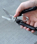 Heavy Duty Beast Of A Carpet Cutter Tool 8 Inch Carpet Scissors for Rug and Artificial Grass cutting metal mesh with Japanese stainless steel blade.