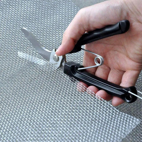 Heavy Duty Beast Of A Carpet Cutter Tool 8 Inch Carpet Scissors for Rug and Artificial Grass cutting metal mesh with Japanese stainless steel blade.