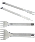 Heavy Duty Chisel Set Built To Last With Heat Treated High Temp Prongs And Precise Flat Spacing For Industrial Work 1 2 4 6 Tooth Set