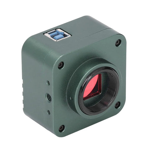 Killer 4K 8MP USB3 Digital Eyepiece For Microscopes And Telescopes With PointFiveX Lens Adapter Plug And Play USB Camera For Live 4K Video High Definition Imaging UVC Compatible Easy Connection To Computer Or Monitor, green aluminum body