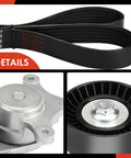 Engine Serpentine Belt Drive Kit With Tensioner For Ford And Lincoln Vehicles, showing belt and tensioner components.