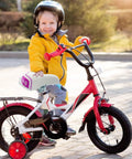 Comfy Kids Bike Seat Replacement For 12 14 16 18 Inch Bikes Soft Foam Saddle With Back Handle Fits 22mm Seatpost on child's bike