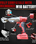 Cordless Metal Shear For Heavy Duty Cutting Of Leather Stainless Steel Iron PVC Carpet Cardboard And Steel Sheets With A 360 Degree Pivoting Head Battery Not Included Portable And Easy To Handle