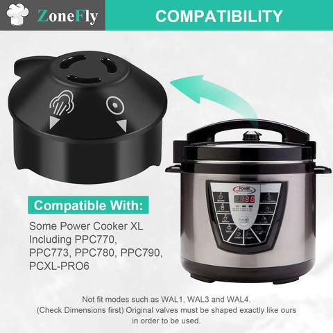Fast Install Pressure Release Valve For Power Cooker XL And 6Qt 8Qt Models Compatible With PPC770 PPC773 PPC780 PPC790 PPC771 PPC772 PPC772P PCXL PRO6