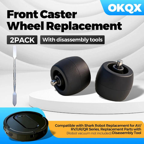2 Pack Front Caster Wheel Compatible With AV RV UR QR Series Models Including R101AE RV1001AE UR1100SRUS AV1002AE AV1010AE RV100AE And More With Disassembly Tool For Easy Replacement