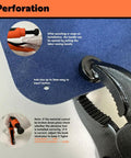 Heavy Duty Snap Fastener Tool Kit Pro Grade With 40 Sets Of 15mm Snaps For Boat Covers Canvas Tarps And Sewing Repairs Includes Magnetic Punch Cover Plate Fabric Base And 3 Replaceable Grinding Tools For Fast Durable Installations showing punch detail and grip.