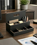Eight Compartment Desk Organizer And Mail Holder That Keeps Your Desk Clean And No Fuss on office desk with pens and notes