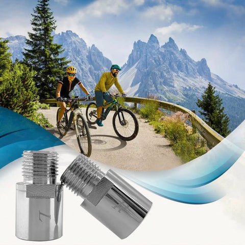Bike Pedal Extenders 20mm Chrome Molybdenum Pedal Spacers Pair For 9 Sixteen Inch Threaded Pedals Ideal For SPD MT MTB BMX Road Street Bikes Durable Anti Rust Steel Construction Boost Your Ride