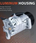 Top Shelf AC Compressor Kit Coupled With Heavy Duty Clutch Slick Cabin Climate Control Rig Tune Up For Chevrolet Cruze 1.8L with aluminum housing.