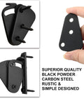 Large Size Privacy Barn Door Latch Lock For Sliding Doors Pocket Doors Garage And Shed Black Two Pack Made From Solid Steel With Powder Coat Finish